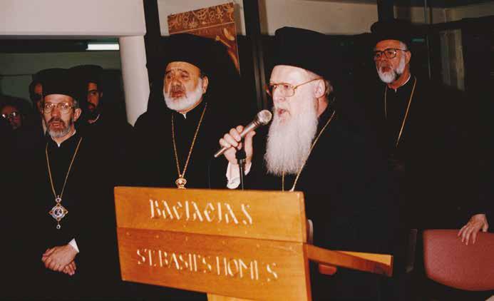 Ευαγγελιστρίας της Θεοτόκου Βαφεοχωρίου, μετά τη Θεία Λειτουργία, στην οποία χοροστάτησε.