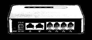 Αναλογικά Τηλέφωνα με VoIP Adapter Οποιαδήποτε απλή, αναλογική τηλεφωνική συσκευή μπορεί να