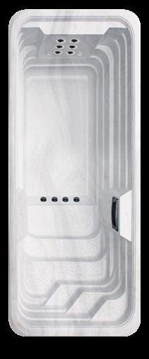 Extra polyurethane reinforcement Χαρακτηριστικά massage / Massage specifications Τεχνολογία / System Balboa Συνολικός αριθμός jet / Total jets 6 Xρωματοθεραπεία / Color therapy Θερμαντήρας / Heater