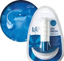LIFE BRUSH Βουρτσάκι καθαρισμού, ιδανικό για σπα και υδρομασάζ. Ημικυκλικός σχεδιασμός. Βούρτσα από μαλακή τρίχα.