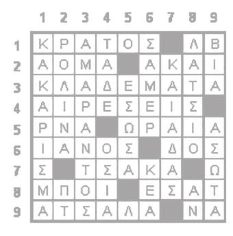 .. έφη Ζαρατούστρα»: Έργο του Νίτσε Πάνε και με τα ιερά. 5. Ο αόριστος του «σώζω». 6. Ντόνα : διάσημη τραγουδίστρια Πατρίδα του επιγραμματοποιού Σιμωνίδη. 7.