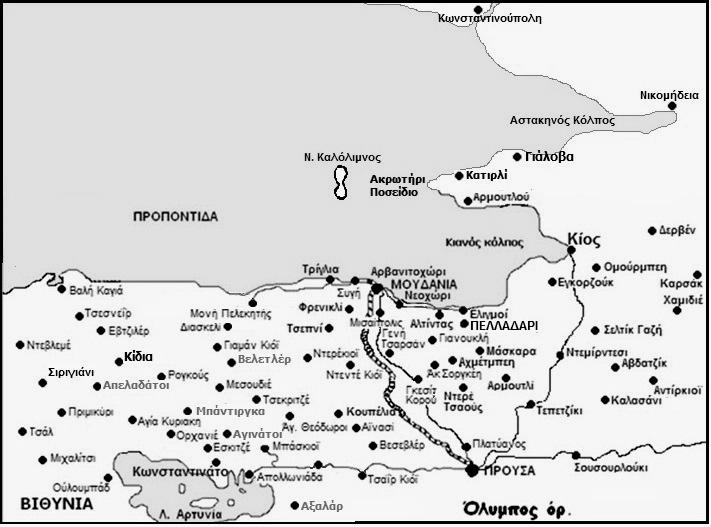 Το Πελλαδάρι στους αιώνες 5 Χάρτης περιοχής Πελλαδαρίου, το