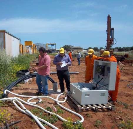 Μέηξεζε ζεξκηθήο αγσγηκφηεηαο εδάθνπο (Thermal Response Test) ζεξκηθή απφδνζε γεσελαιιάθηε Πξνζνκνίσζε γεσελαιιάθηε κε Η/Τ