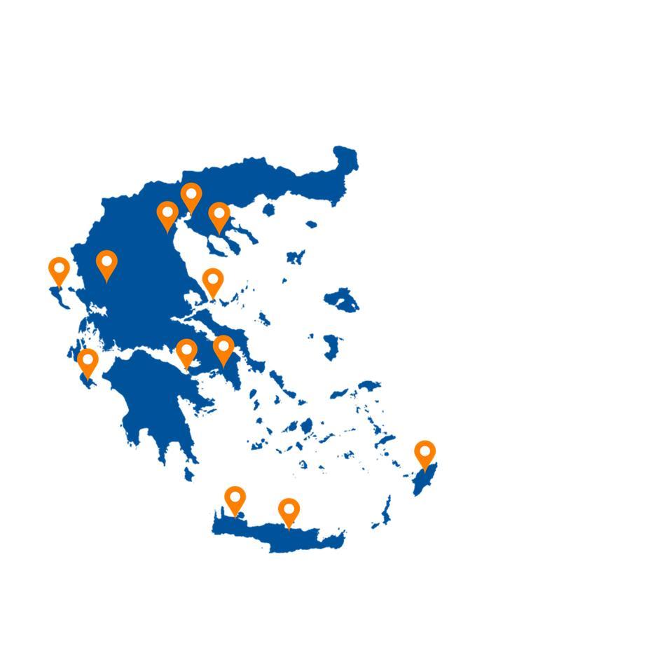 Executive Seminars 2018 13 Πόλεις Θεσσαλονίκη Χαλκιδική Κατερίνη