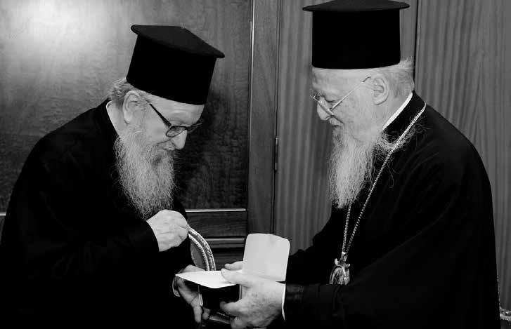 the Holy and Sacred Synod, as well, we proceed with these Patriarchal brotherly Letters to express to Your Eminence our many thanks and the gratification of the Mother Church and of our Modesty