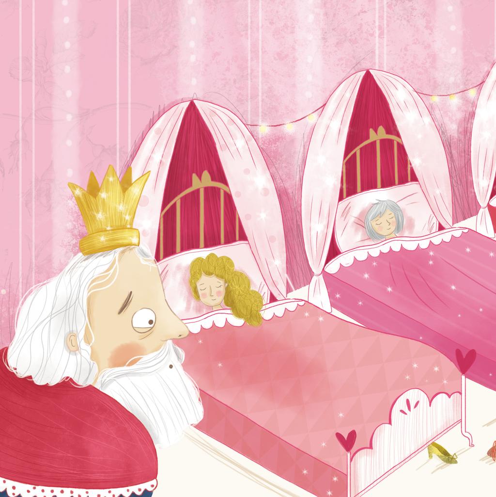 Μια φορά κι έναν καιρό, ήταν ένας βασιλιάς με δώδεκα κόρες Κοιμόνταν όλες μαζί σε ένα παραμυθένιο δωμάτιο!