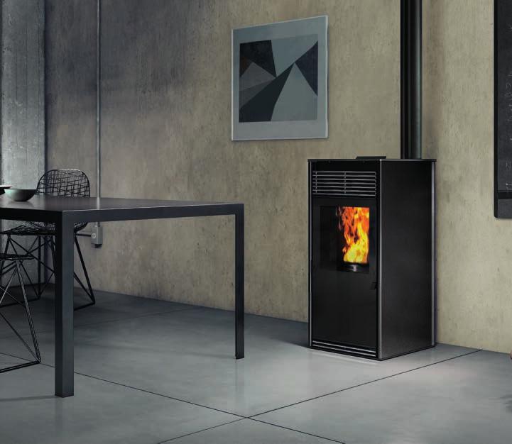 8Ø Kikka 8 kw_210 m 3 _43x51xh93 cm ESTUFS DE PELLET SLMNDRS PELLETS ÓÏÌÐÅÓ PELLET PELLET STOVES opcional opcional προαιρετικά optional _Hogar de fundición _Câmara de combustão