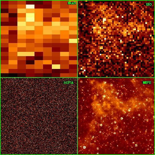 41 2.2 Infrared space missions Multiband Imaging Photometer - MIPS The last from the three Spitzer's instruments the Multiband Imaging Photometer for Spitzer (MIPS) provides long-wavelength