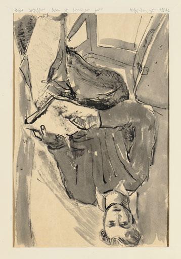 439 440 439 διαμαντοπουλοσ, διαμαντῆς, 1914-1995. Μακέτα γιά παράσταση τῆς «Ἑκάβης» τοῦ Εὐριπίδη. Τέμπερα σέ χαρτί, 205 x 155 mm.