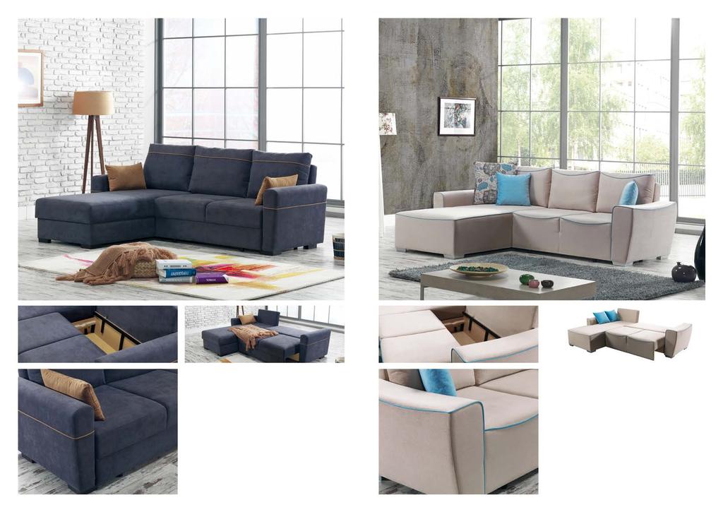 Diego L KÖŞE TAKIMI Bolt L KÖŞE TAKIMI 243 262 172 174 84 85 h: 80 bed size: 136x130 bed size: