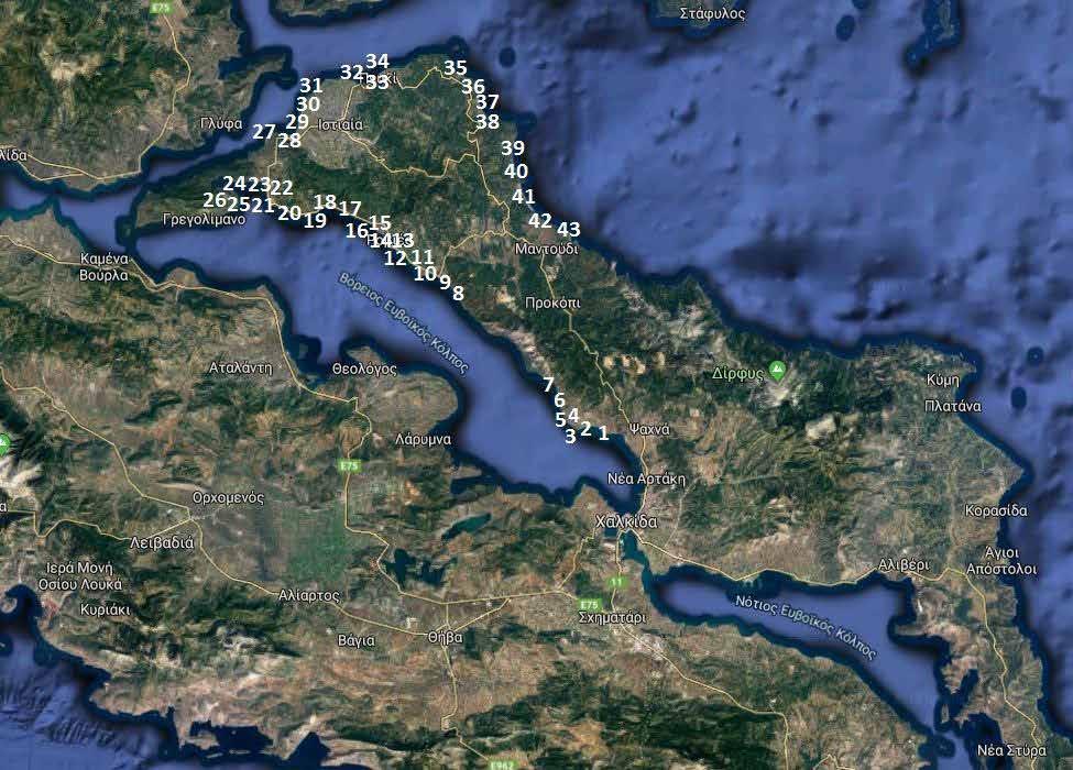 16 ΦΑΚΕΛΟΣ / ΠΟΥ ΝΑ ΚΟΛΥΜΠΗΣΕΤΕ ΙΟΥΝΙΟΣ 2019 Πίνακας Θέσεων στις 15 / 05 / 2019 στις παραλίες της Βόρειας Εύβοιας, και αποτελεσμάτων Μικροβιολογικής Ανάλυσης σε θαλασσινό νερό με την μέθοδο διήθησης
