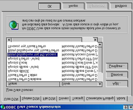 8: Επιλογή εφαρµογής ODBC Data Sources (32bit) από τον πίνακα ελέγχου 3.