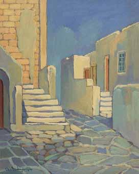 465 466 Τέμπερα καί κάρβουνο σέ χαρτί, 320 x 430 mm. Ὑπογεγραμμένο κάτω δεξιά: «L.