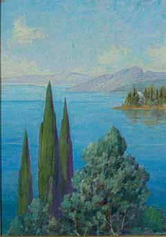 Τέμπερα καί κραγιόνια σέ χαρτί, 194 x 295 mm. Ὑπογεγραμμένο κάτω δεξιά: «Π.