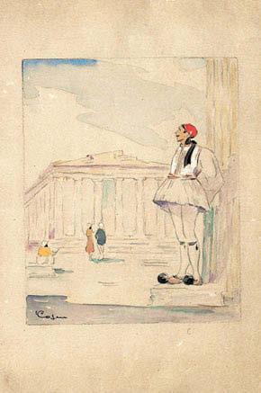 Σχέδια γιά ζουγραφιστά τζάμια. 1925.