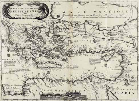 380 379 CORONELLI, Vincenzo Maria. Historia del Regno di Negroponte, e sue isole adiacenti, dedicate all Illustrissimo et Eccellentissimo Signor Girolamo Ascanio Giustiniano, savio grande, &c.