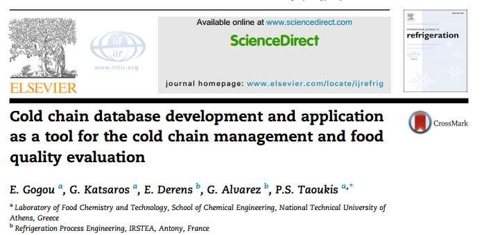 FRISBEE Cold Chain Database http://www.