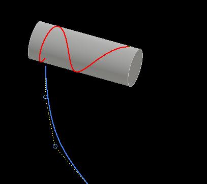 18: Η Project Curve, με την επιλογή Output, στα κοντινότερα σημεία της