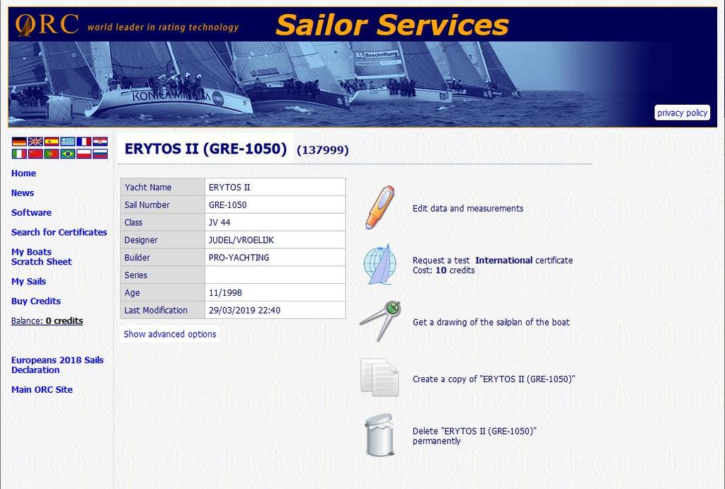 ORC Sailor Services: Λήψη