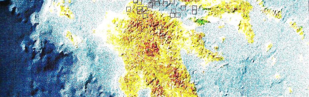 2 Γεωγραφική κατανομή των επικέντρων των σεισμών με
