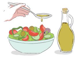 1l = 1.000ml 2ο Πρόβλημα Σε κάθε σαλάτα που φτιάχνει η Δανάη βάζει 2 κουταλιές της σούπας ελαιόλαδου. (Ένα κουτάλι της σούπας χωράει 15ml.