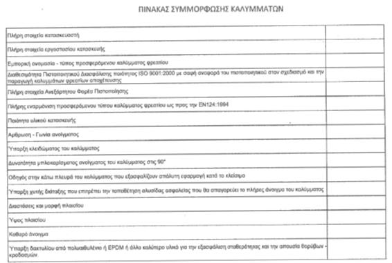 Τ.Π. 612 612_v0003_ΚΑΛΥΜΜΑΤΑ ΚΑΙ ΠΛΑΙΣΙΑ ΦΡΕΑΤΙΩΝ ΑΓΩΓΩΝ