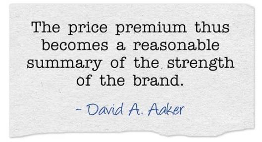 Η μάρκα στο πεδίο της λιανικής 217 Επιπλέον τίμημα Το επιπλέον τίμημα που ο καταναλωτής είναι διατεθειμένος να καταβάλει για ένα επώνυμο προϊόν ονομάζεται price premium.