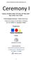 THALES FOUNDATION AWARD CEREMONIES Ceremony. Πέμπτη, 23 Μαϊου 2019 / Thursday, 23 rd May 2019 Ώρα: 18:30 / Time: 18.30