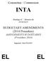 Committee / Commission INTA. Meeting of / Réunion du 05/09/2013. BUDGETARY AMENDMENTS (2014 Procedure) AMENDEMENTS BUDGÉTAIRES (Procédure 2014)