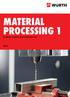 MATERIAL PROCESSING 1 Τρυπάνια μετάλλων & ψυκτικά λιπαντικά