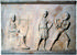 Αθηναϊκή επιτύμβια βάση αγάλματος Κούρου με ανάγλυφες παραστάσεις αλητών (510 500 π.χ.)