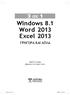 Windows 8.1 Word 2013 Excel 2013