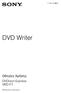 4-138-184-83(1) DVD Writer. Oδηγίες Xρήσης DVDirect Express VRD-P1. 2008 Sony Corporation