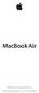 MacBook Air Οδηγός σημαντικών πληροφοριών για το προϊόν