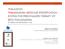 THALAMOSS THALASSAEMIA MODULAR STRATIFICATION SYSTEM FOR PERSONALIZED THERAPY OF BETA-THALASSAEMIA FP7-HEALTH-2012-INNOVATION-1 CALL