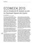 ECOWEEK 2010: από την Ελλάδα στη Μ. Ανατολή και από την Οικολογική Δόμηση στην Ειρήνη ECOWEEK 2010