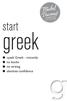 start greek speak Greek instantly no books no writing absolute confi dence