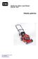 Multicycler 48cm Lawn Mower Model No.: 20637. Οδηγίες χρήσεως. Γεωµηχανική Αθηνών ΕΠΕ Τηλ. 210 9350054 www.geomechaniki.gr