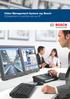 Video Management System της Bosch Εξασφαλίστε το μέλλον σας με IP