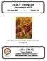 HOLY TRINITY. December 2014. Volume 45 Issue 12. The Nativity of Our Lord, Great God, and Savior Jesus Christ (December 25)