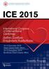 ICE 2015. International Congress of Interventional Cardiology ιεθνές Συνέδριο Επεµβατικής Καρδιολογίας. Scientific Program