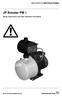 GRUNDFOS INSTRUCTIONS. JP Booster PM 1. Safety instructions and other important information