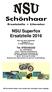 Ersatzteile + Literatur. NSU Superfox Ersatzteile 2016. Dipl.-Ing. Peter Schönhaar Hofgasse 21 D-72669 Unterensingen