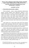 Doprava a spoje elektronický časopis Fakulty prevádzky a ekonomiky dopravy a spojov Žilinskej univerzity v Žiline, ISSN 1336-7676