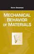 Mechanical Behaviour of Materials Chapter 5 Plasticity Theory
