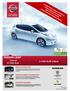 NISSAN LEAF EUR zľava EUR. *Dostupné iba pre verziu 30kWh CENY OD ZMENA ŽIVOTNÉHO ŠTÝLU ELEKTRICKÉ VOZIDLO SO SKÚSENOSŤAMI