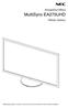 Επιτραπέζια Οθόνη. MultiSync EA275UHD. Οδηγίες Χρήσης. Παρακαλούμε βρείτε το όνομα του μοντέλου σας στην πινακίδα στην πίσω πλευρά της οθόνης.