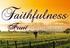 CHANGE, DIVISION AND FAITHFULNESS