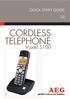 QUICK START GUIDE CORDLESS TELEPHONE. Voxtel S100