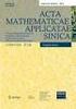 ACTA MATHEMATICAE APPLICATAE SINICA Nov., ( µ ) (  (